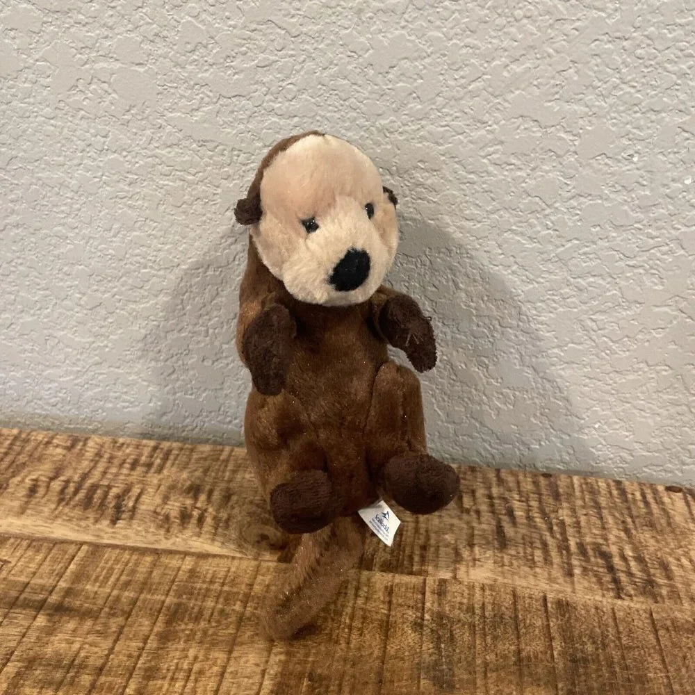 Sea Otter Plush 10” Toy Stuffed Animal Realistic Sea World Shamushop